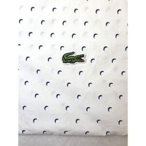 Lacoste Izod Logo 100% Cotton Percale Moon White 20" X 33"‎ King Pillowcases Set